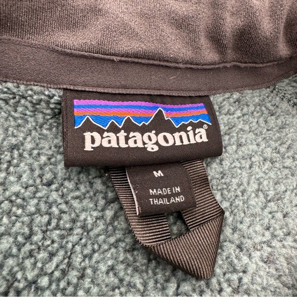 Patagonia Better Sweater 1/4 Zip Pullover Green Mens Medium - Picture 4 of 5